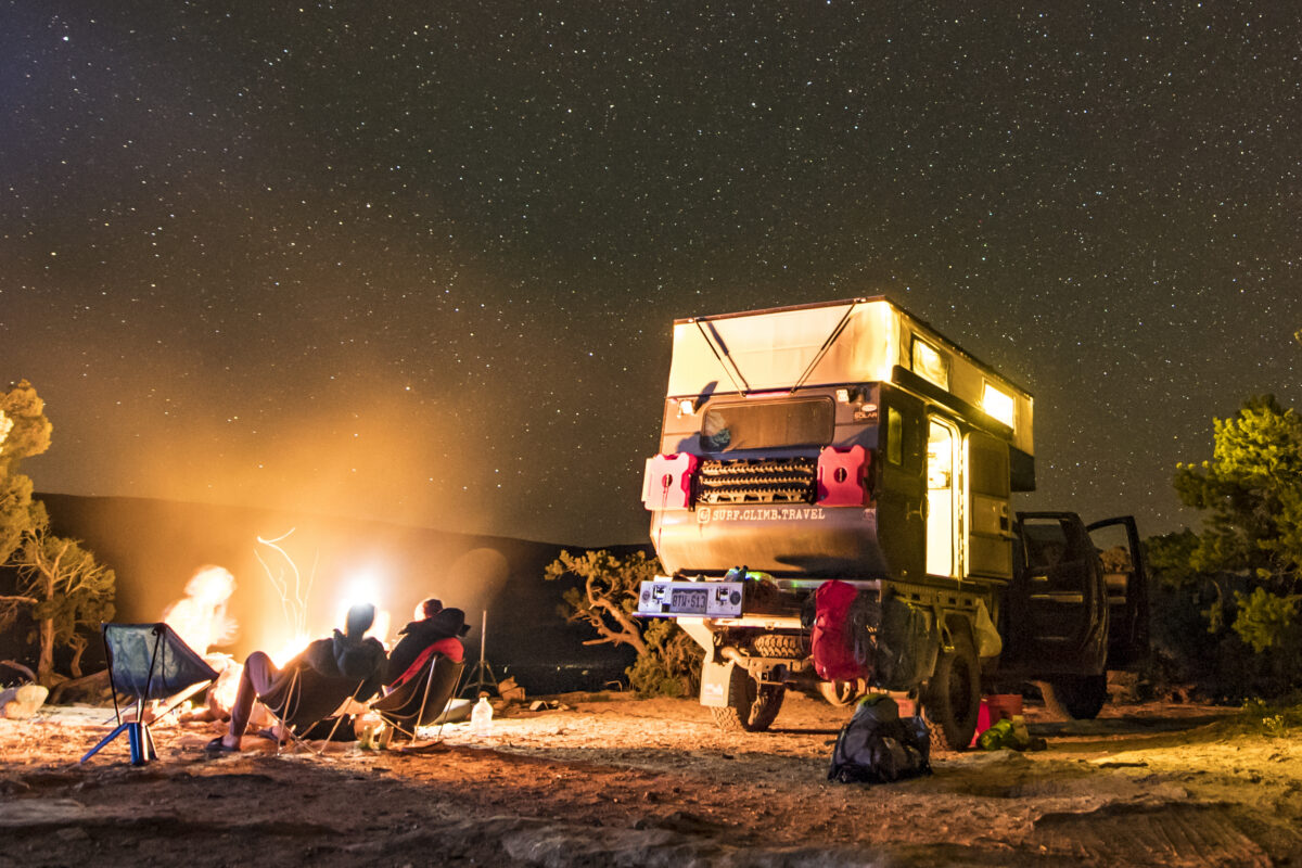 Toyota Tundra with a flatbed camper and Norweld tray setup used for overlanding