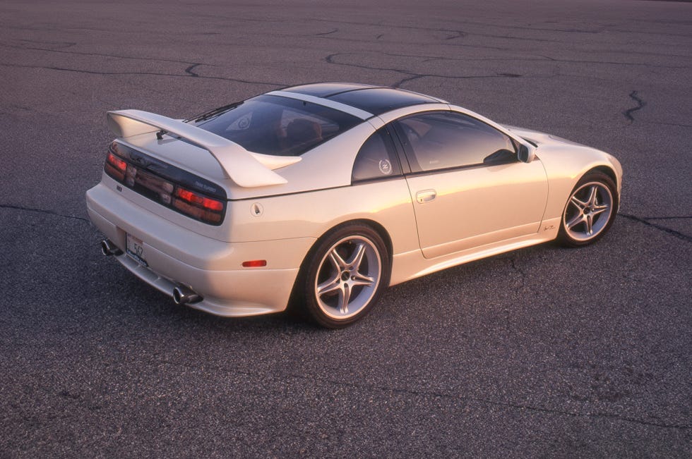 Rear view of the Stillen 300ZX SMZ showing the high-profile rear wing.