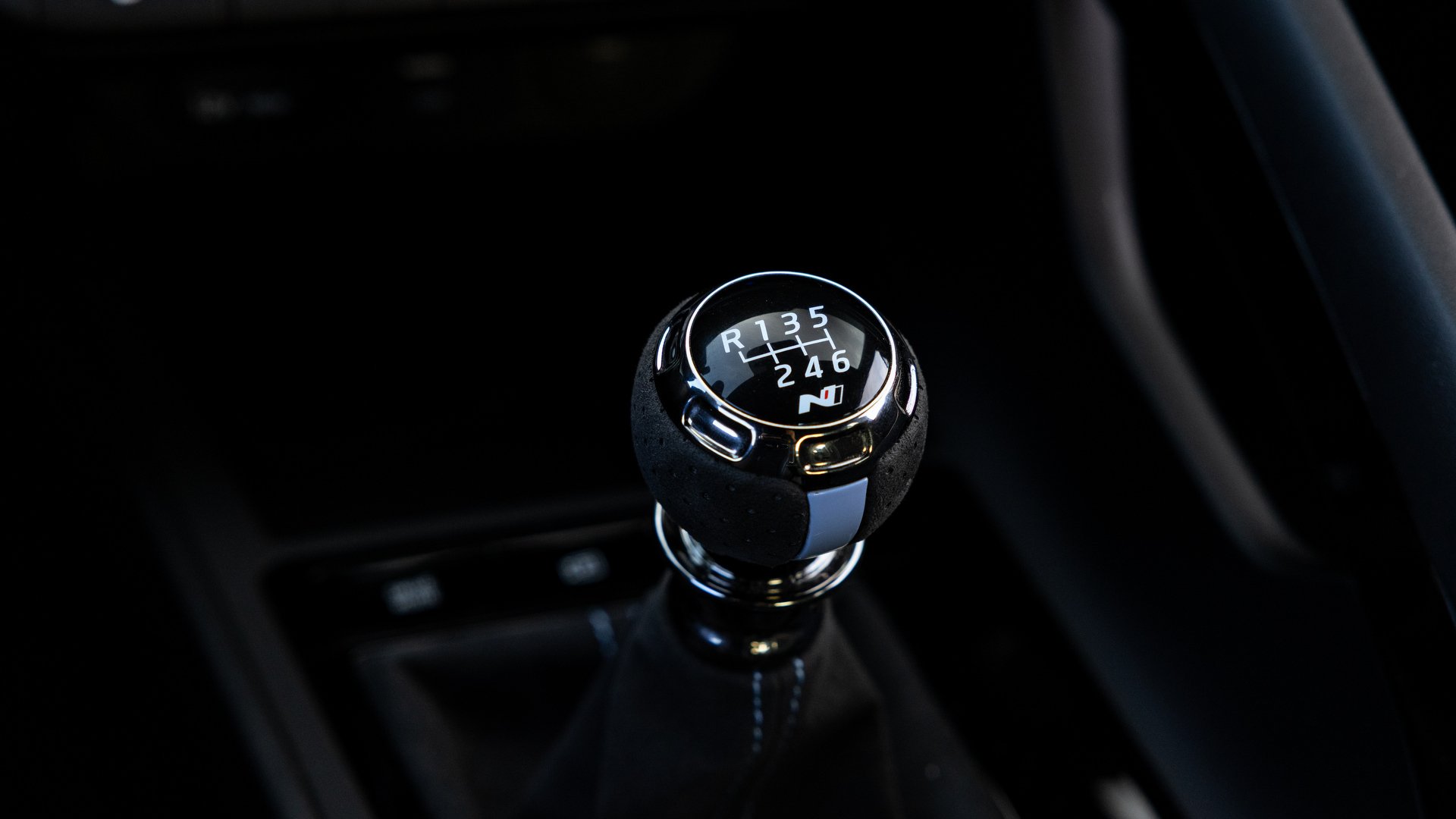 Under-hood view of the 2.0-liter turbocharged engine in the Elantra N TCR Edition.