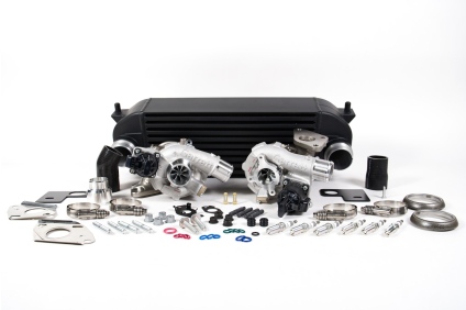 Full-Race brand performance power pack including intercooler and piping for the Ford Bronco.
