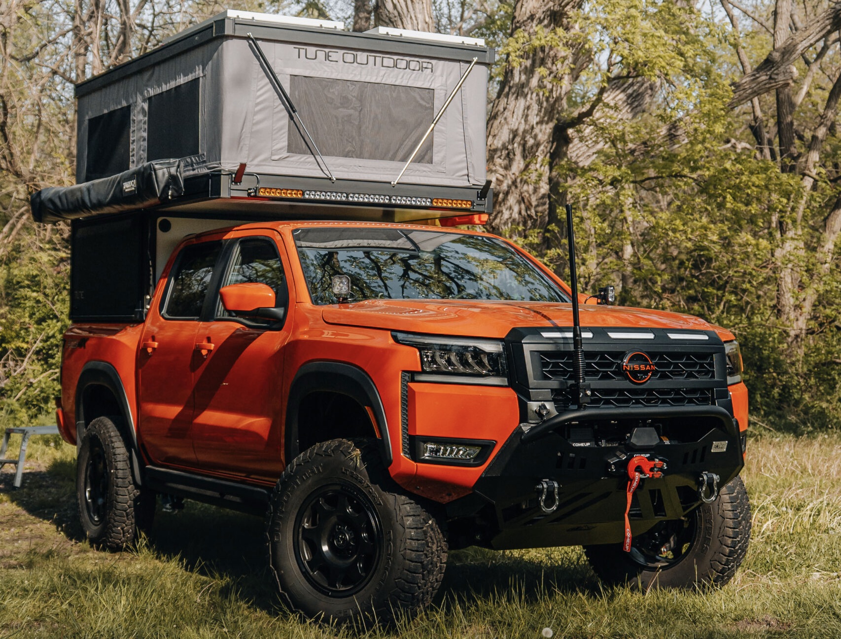 Nissan Frontier PRO-4X off-road build in a natural environment
