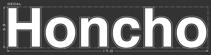 Authentic Jeep J10 Honcho doorside decal.