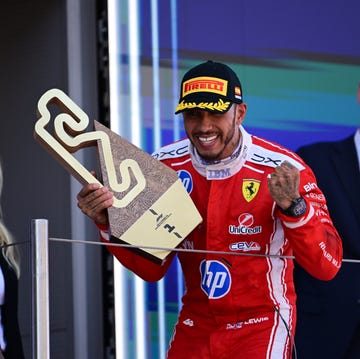 HRC-powered Formula 1 car on a race track.
