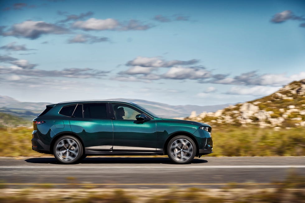 The BMW X5 40 variant parked in a scenic location.