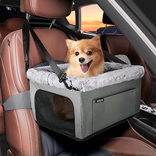 JOEJOY Deluxe Dog Booster Seat featuring a sturdy metal frame and plush padding.