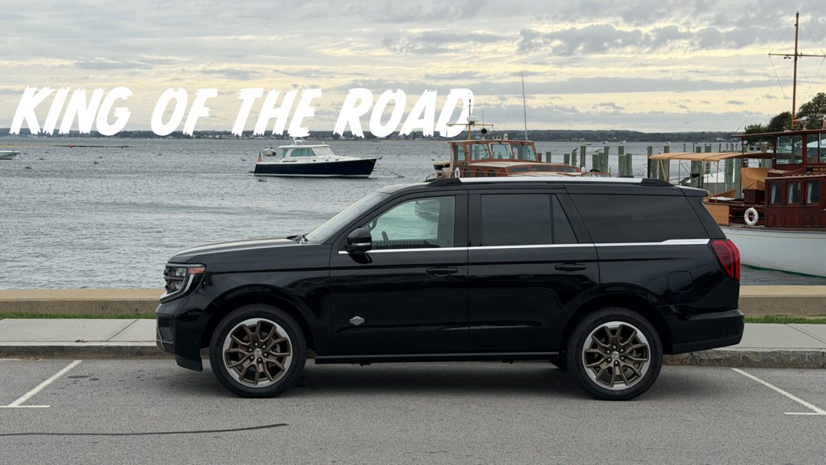 Side profile of the 2025 Ford Expedition showing its modern lines and large wheels.