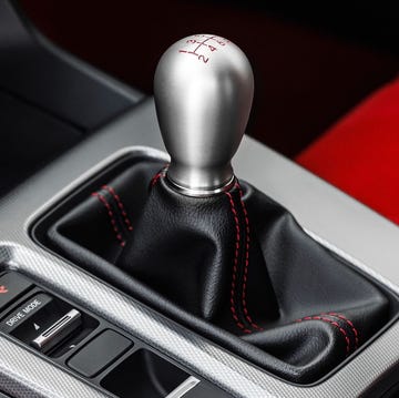 Detail view of a Honda manual transmission component.
