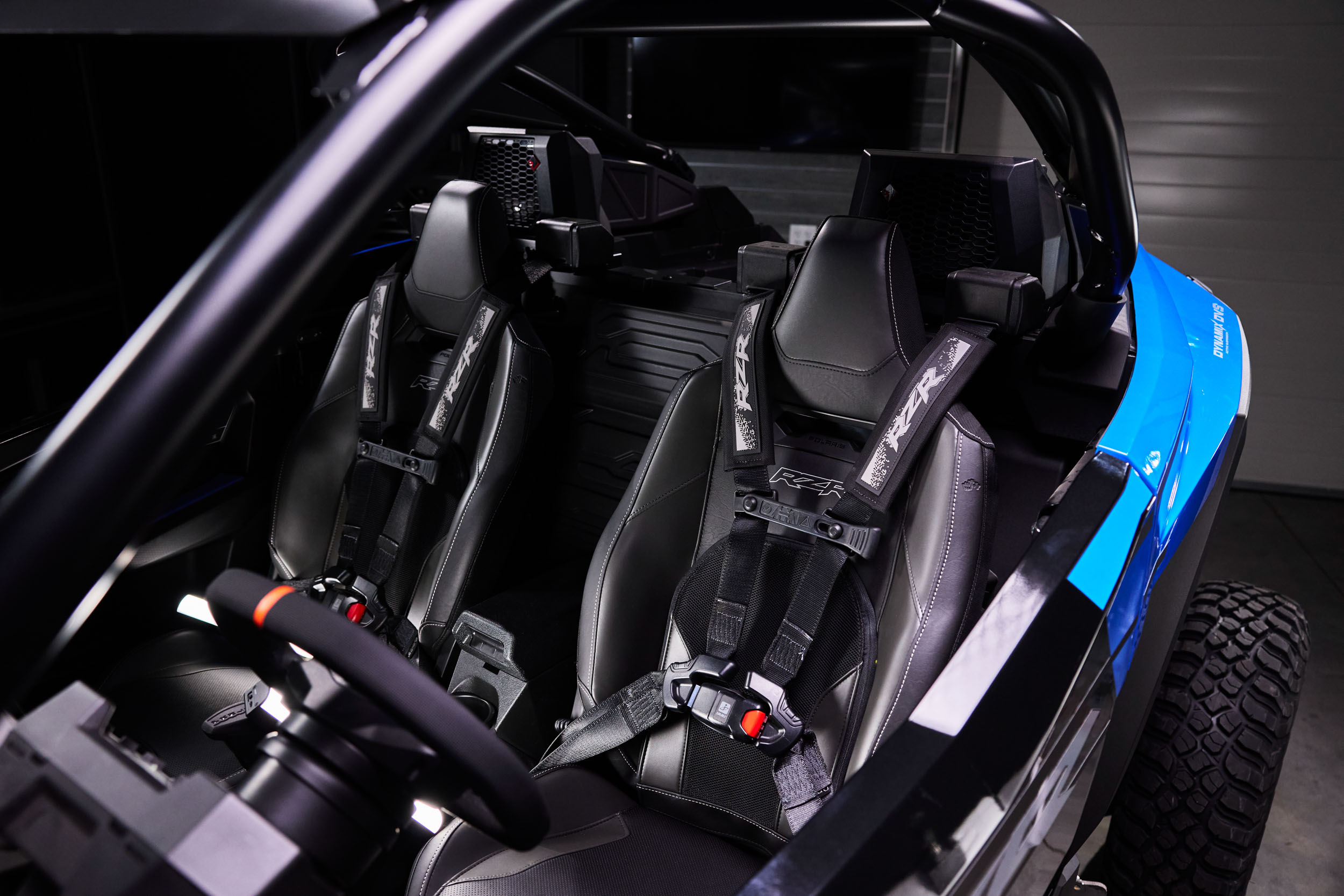 Side profile shot of the Polaris RZR Pro R Ultra highlighting its long wheelbase and high ground clearance.