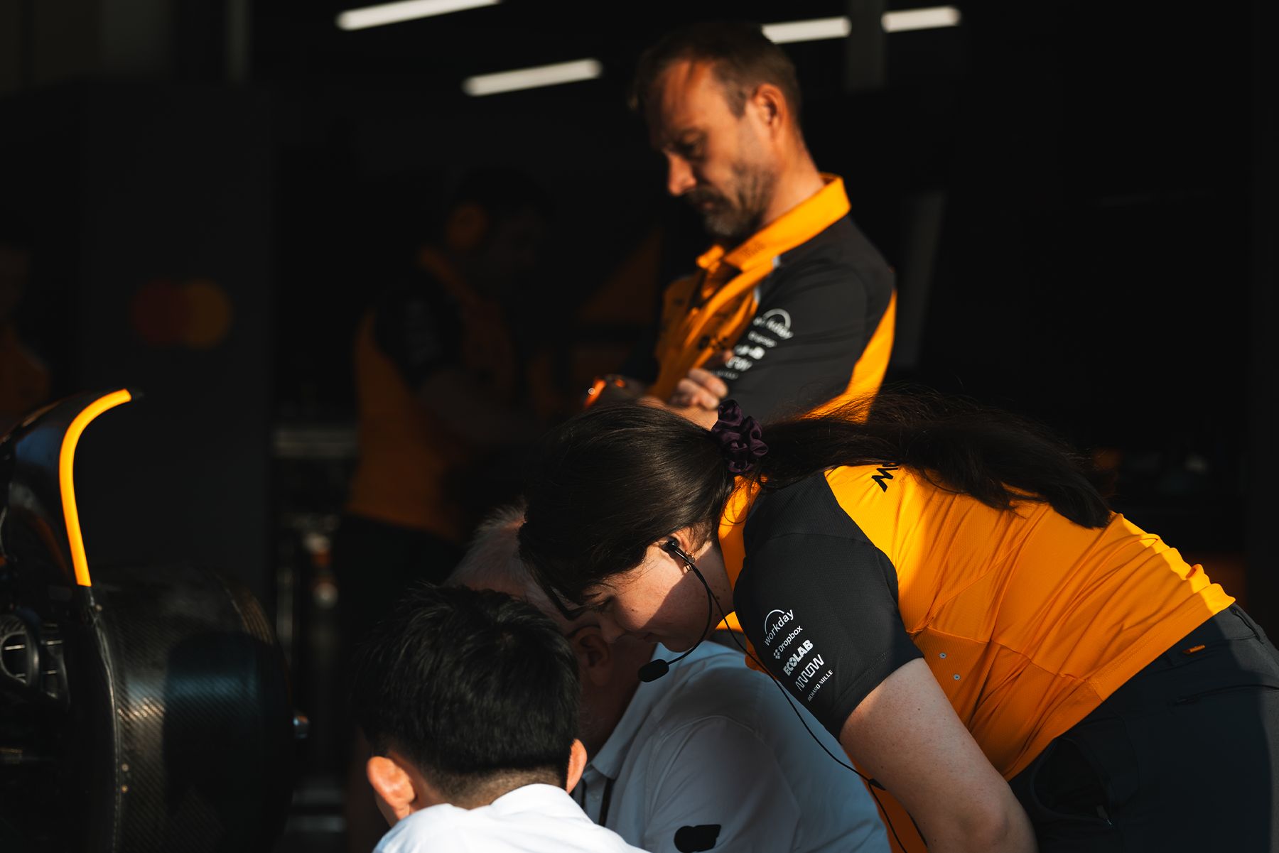 A 3D visualization of the F1 2026 chassis showing reduced wheelbase and narrower bodywork.