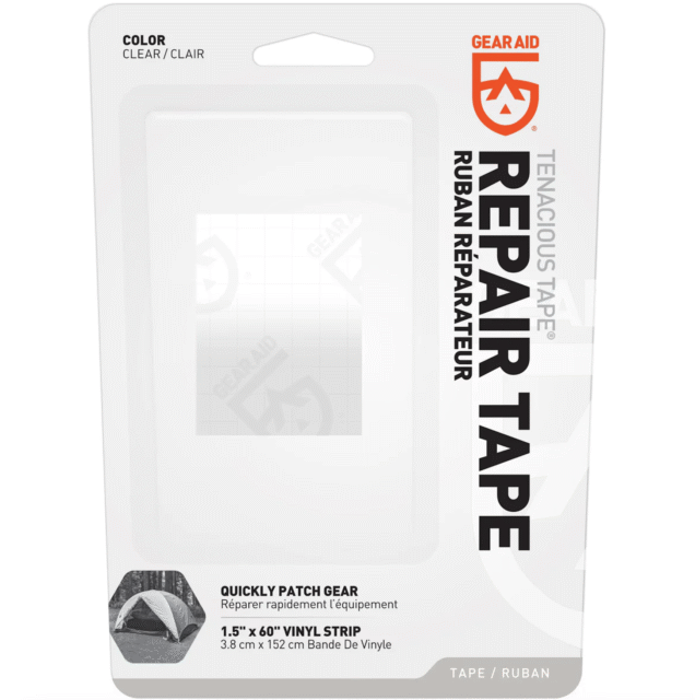 Several rolls of Gear Aid Tenacious Repair Tape in different colors.